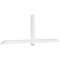 Ekena Millwork Eugene Architectural Grade PVC Gable Bracket, 108"W x 36"H x 4"D x 4"F, 8/12 Pitch GBP108X36X0404EUG00 - alternate 1